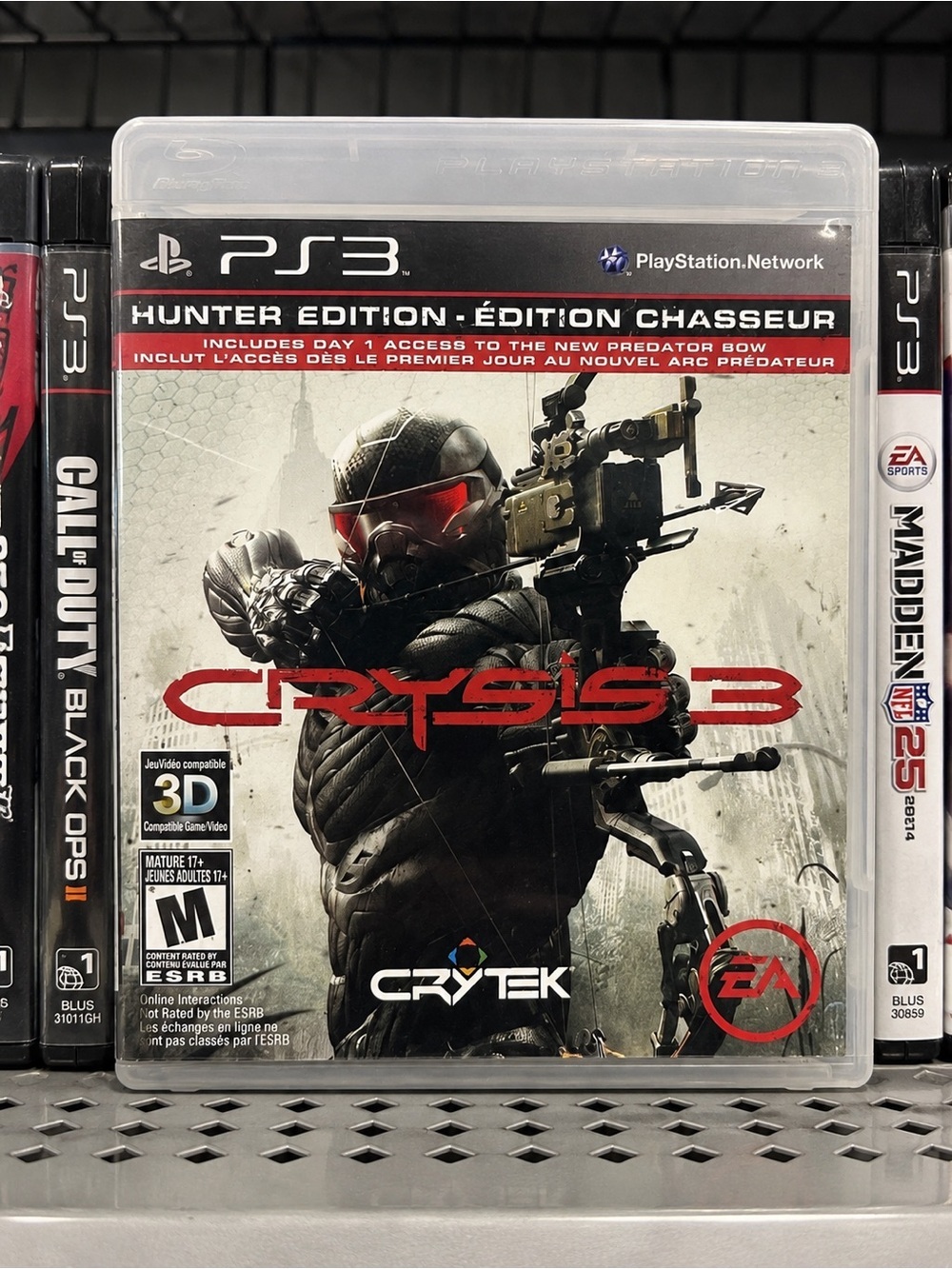Crysis 3 Hunter Edition PS3 PlayStation 3 Complete CIB Like New Disc